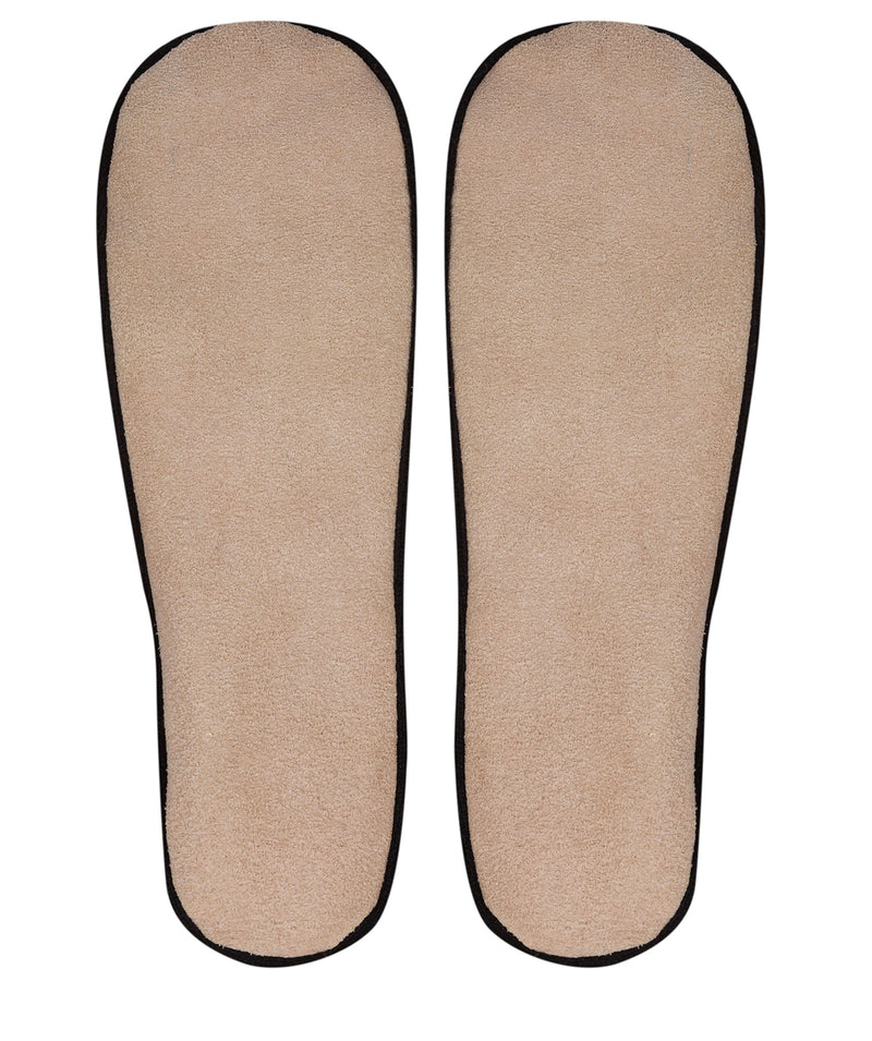 'Appleby' Black Cashmere & Merino Wool Small Ballet Slippers