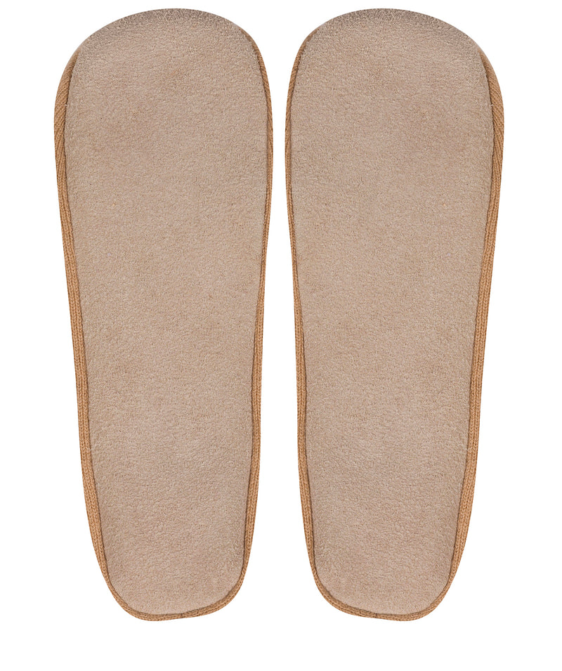 'Appleby' Caramel Cashmere & Merino Wool Small Ballet Slippers