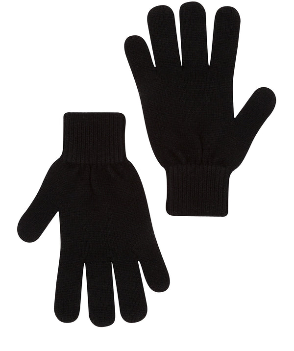 'Windermere' Black Cashmere & Merino Wool Gloves