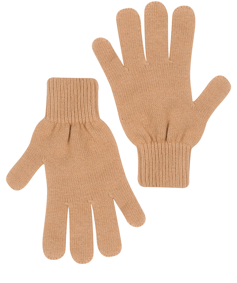 'Windermere' Caramel Cashmere & Merino Wool Gloves