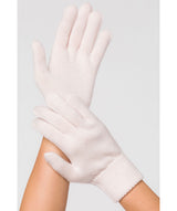 'Windermere' Cream Cashmere & Merino Wool Gloves