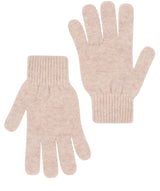 'Windermere' Oatmeal Cashmere & Merino Wool Gloves