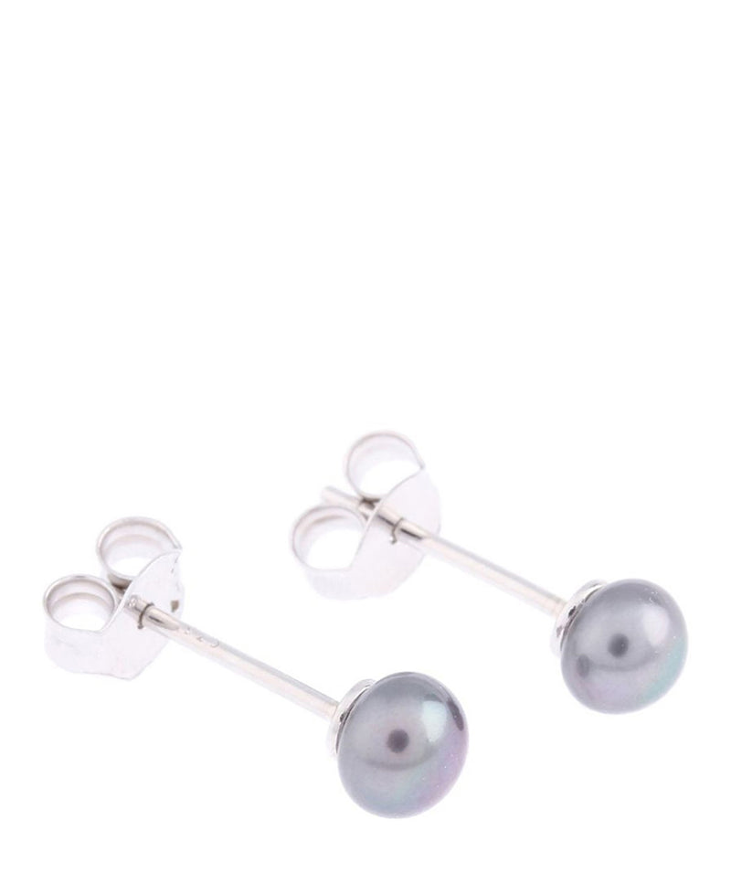 Small Freshwater Pearl Ball Earrings image 1