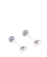 Small Freshwater Pearl Ball Earrings image 4
