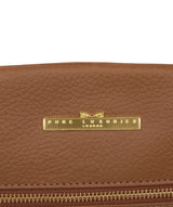 'Thea' Dark Tan Leather Shoulder Bag Pure Luxuries London