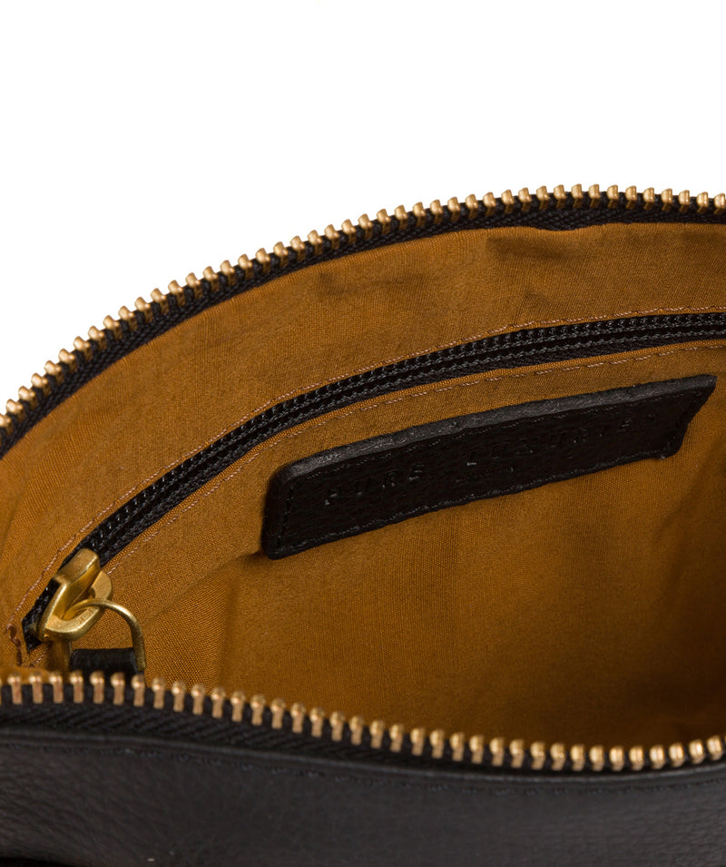 'Louise' Black Leather Cross Body Bag image 5