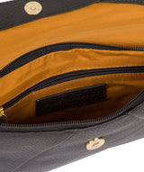 'Katrina' Black Leather Clutch Bag image 4