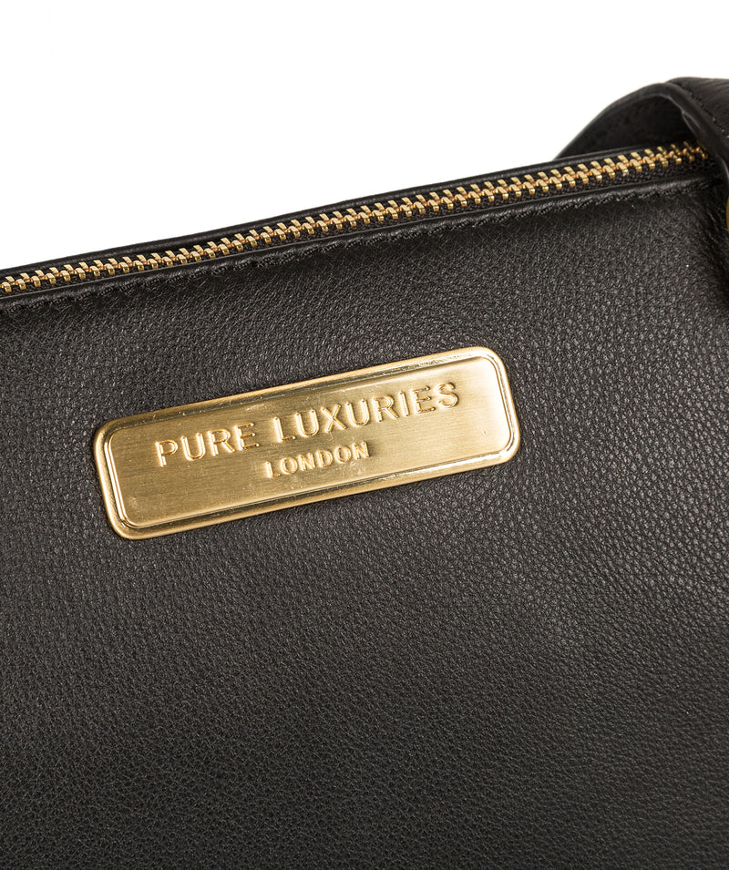 'Freya' Black Leather Handbag