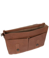 'Logan' Hazelnut Leather Work Bag image 4