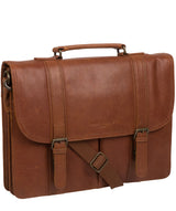 'Logan' Tan Leather Work Bag image 5