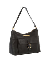 'Cherry' Black Natural Leather Bag