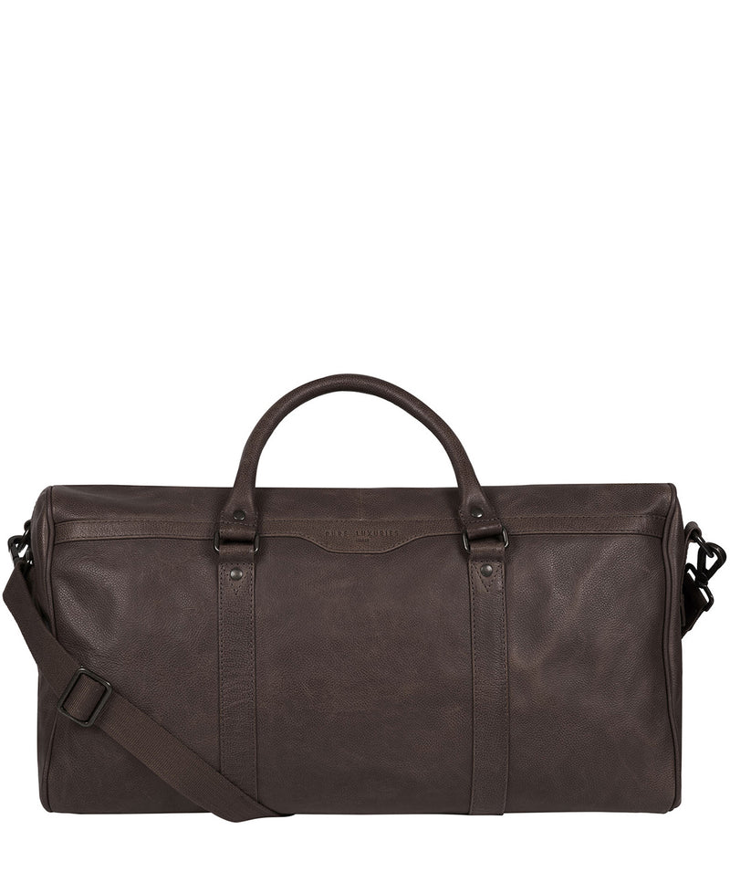 'Blanc' Cocoa Leather Holdall image 1