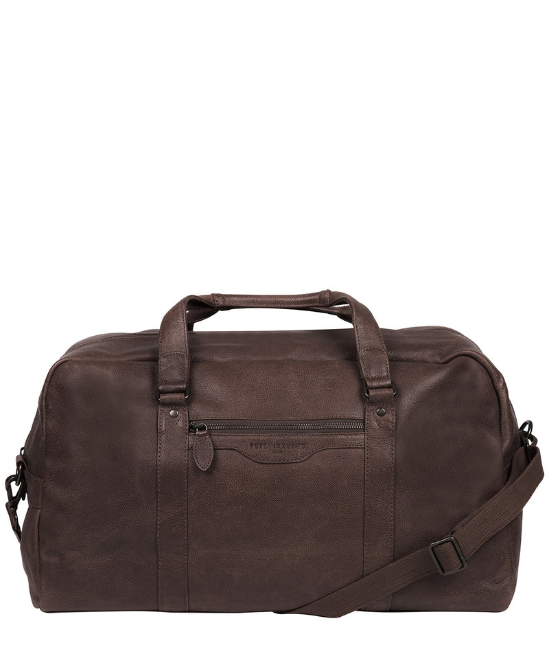 'Snowdon' Cocoa Leather Holdall image 1