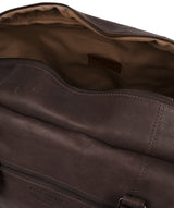 'Snowdon' Cocoa Leather Holdall image 4