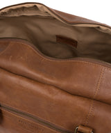 'Snowdon' Hazelnut Leather Holdall image 4