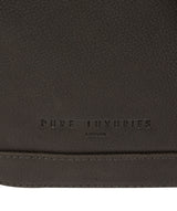 'Peak' Ash Black Leather Messenger Bag image 5