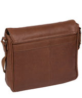 'Peak' Hazelnut Leather Messenger Bag image 3