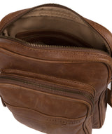 'Capitan' Hazelnut Leather Cross Body Bag image 4