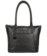 'Arundel' Black & Silver Leather Handbag image 1