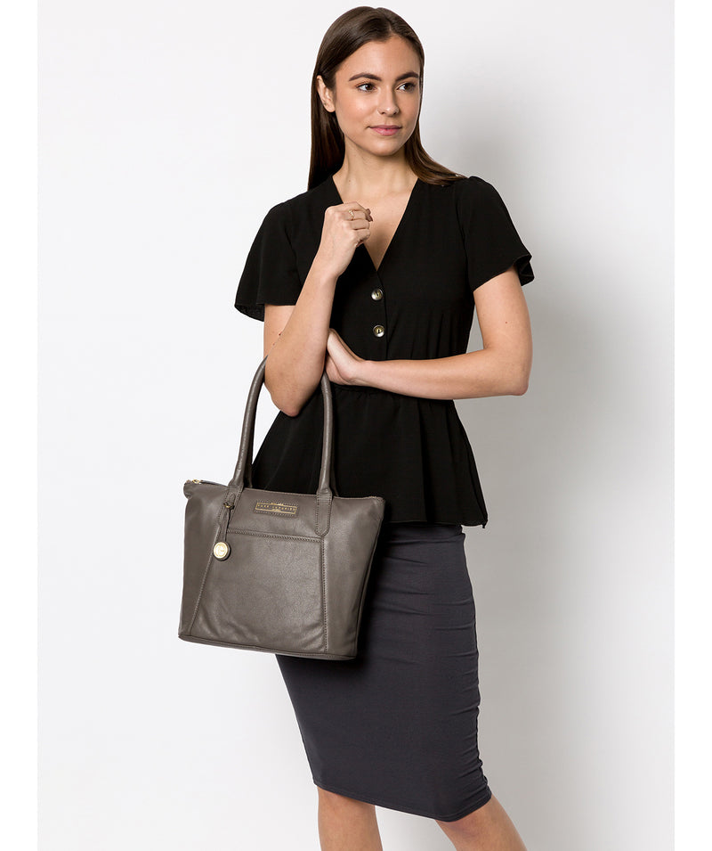 'Arundel' Grey Leather Handbag image 2