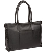 'Bloomsbury' Black & Silver Leather Tote Bag image 3