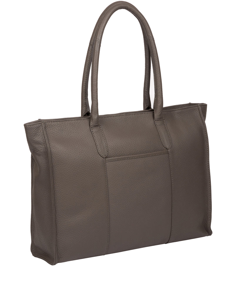 'Bloomsbury' Grey Leather Tote Bag