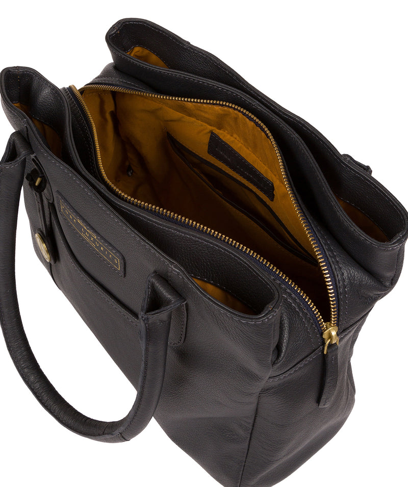 'Goldbourne' Navy Leather Handbag image 4