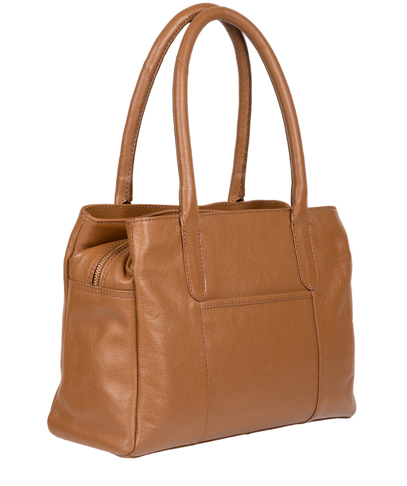 'Goldbourne' Tan Leather Handbag image 3