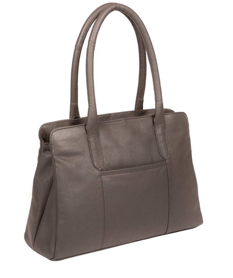 'Regent' Grey Leather Handbag image 3