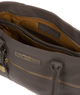 'Regent' Grey Leather Handbag image 4