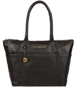 'Holne' Black & Gold Leather Tote Bag image 1