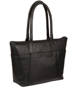 'Holne' Black & Silver Leather Tote Bag