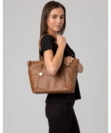 'Holne' Tan Leather Tote Bag image 2