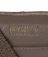 'Hove' Grey Leather Shoulder Bag image 5