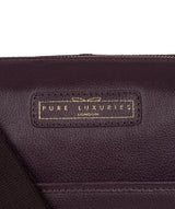 'Hove' Plum Leather Shoulder Bag image 5