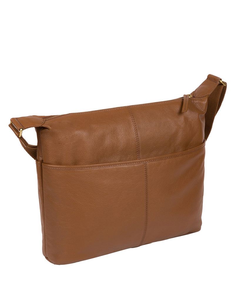'Hove' Tan Leather Shoulder Bag Pure Luxuries London