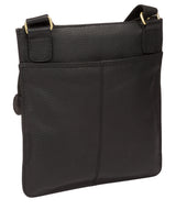 'Tenby' Black & Gold Leather Cross Body Bag image 5