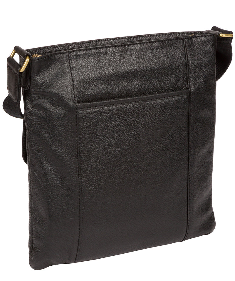 'Barnwell' Black & Gold Leather Cross Body Bag image 3