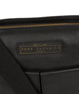 'Barnwell' Black & Gold Leather Cross Body Bag image 5