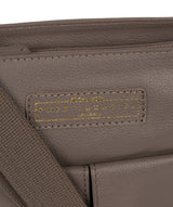 'Barnwell' Grey Leather Cross Body Bag image 5