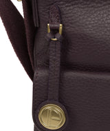 'Barnwell' Plum Leather Cross Body Bag Pure Luxuries London