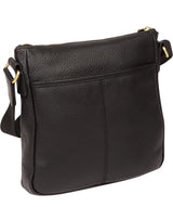 'Mayfield' Black & Gold Leather Cross Body Bag image 3