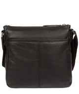 'Mayfield' Black & Silver Leather Cross Body Bag image 3