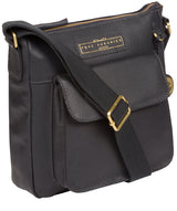 'Mayfield' Navy Leather Cross Body Bag image 3