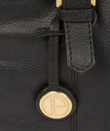 'Avebury' Black & Gold Leather Handbag Pure Luxuries London