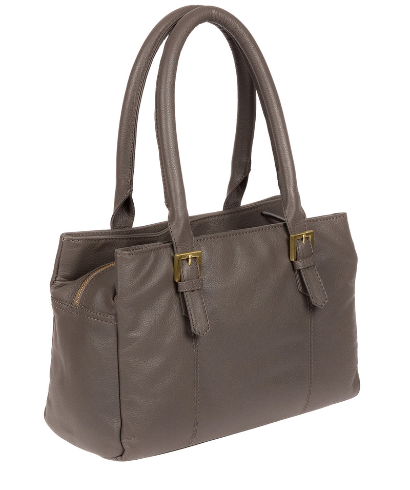 'Avebury' Grey Leather Handbag image 3