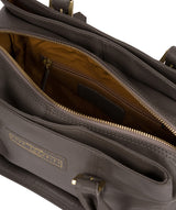 'Avebury' Grey Leather Handbag image 4