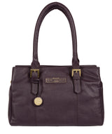'Avebury' Plum Leather Handbag image 1
