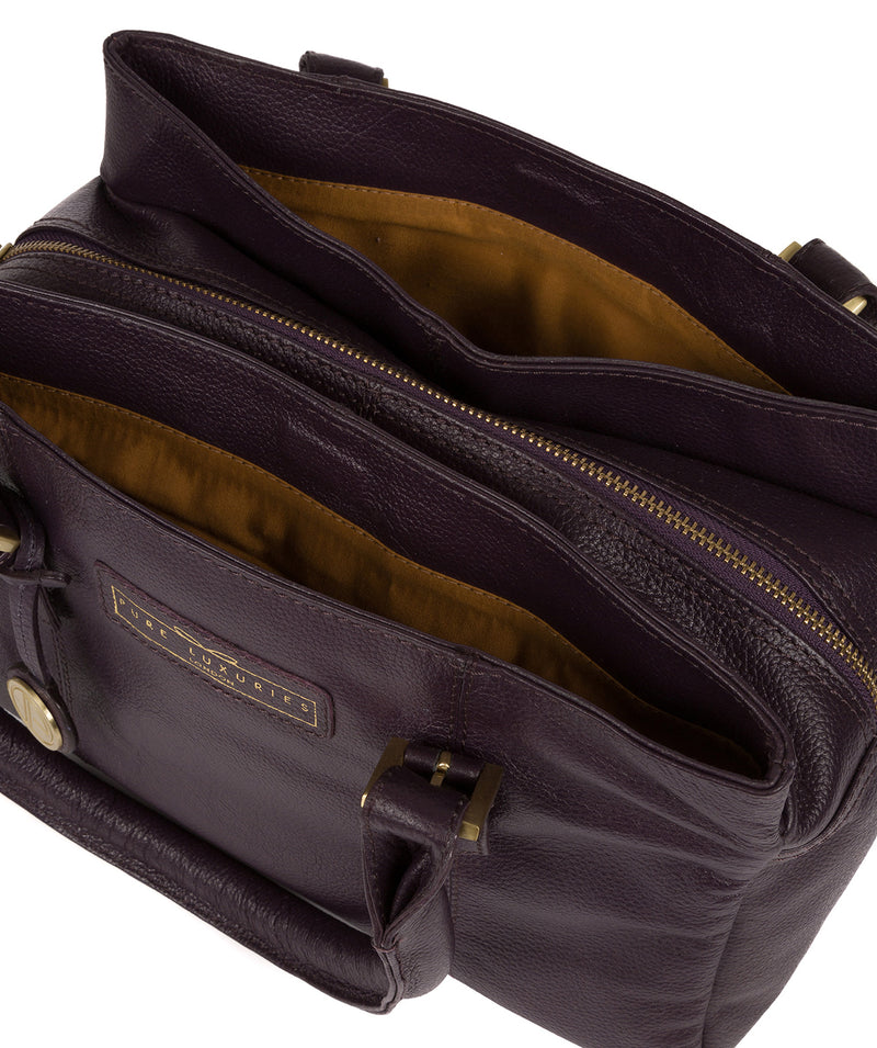 'Avebury' Plum Leather Handbag image 5