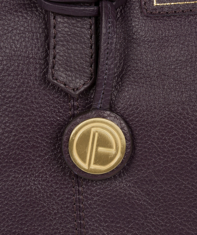 'Avebury' Plum Leather Handbag image 6